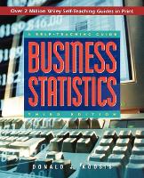 Book Cover for Business Statistics by Donald J. Koosis