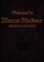 Book Cover for Wenzel's Menu Maker by George Leonard Wenzel