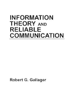 Book Cover for Information Theory and Reliable Communication by Robert G. (Massachusetts Institute of Technology) Gallager