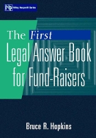 Book Cover for The First Legal Answer Book for Fund-Raisers by Bruce R. Hopkins