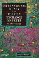 Book Cover for International Money and Foreign Exchange Markets by Julian Walmsley