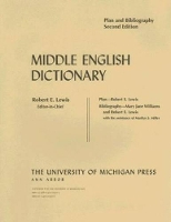 Book Cover for Middle English Dictionary by Robert E. Lewis