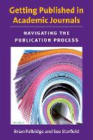 Book Cover for Getting Published in Academic Journals by Brian Paltridge, Sue Starfield