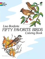 Book Cover for Fifty Favourite Birds Colouring Book by Lisa Bonforte