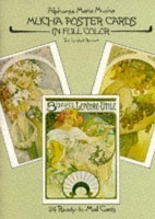 Book Cover for Mucha Poster Postcards in Full Colour by Alphonse Mucha