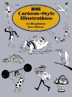 Book Cover for 1001 Cartoon-Style Illustrations by J.I. Biegeleisen