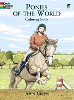 Book Cover for Ponies of the World Colouring Book by J. Green