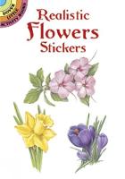 Book Cover for Realistic Flowers Stickers by Dot Barlowe