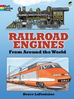 Book Cover for Railroad Engines from Around the World Coloring Book by Bruce Lafontaine