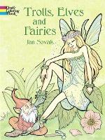 Book Cover for Trolls, Elves and Fairies Coloring Book by Jan Sovak