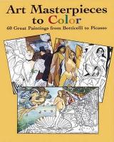 Book Cover for Art Masterpieces to Colour by Marty Noble, Susan L Rattiner