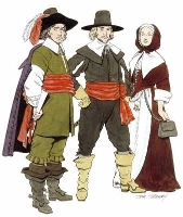 Book Cover for Cavalier and Puritan Fashions by Tom Tierney
