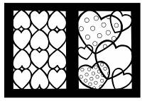 Book Cover for Hearts Stained Glass Coloring Book by Cathy Beylon