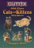 Book Cover for Glitter Old-Time Cats and Kittens Stickers by Maggie Kate