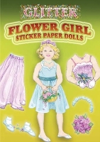 Book Cover for Glitter Flower Girl Sticker Paper Doll by Barbara Steadman