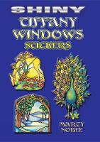 Book Cover for Shiny Tiffany Windows Stickers by Marty Noble