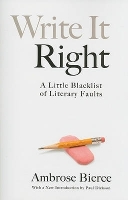 Book Cover for Write it Right by Ambrose Bierce