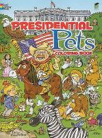 Book Cover for Presidential Pets Coloring Book by Diana Zourelias