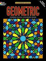 Book Cover for Geometric Stained Glass Coloring Book by Dover Dover