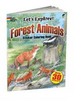 Book Cover for Forest Animals Sticker Coloring Book by Dot Barlowe