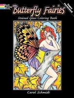 Book Cover for Butterfly Fairies Stained Glass Coloring Book by Carol Schmidt