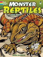 Book Cover for Monster Reptiles Coloring Book by Diana Zourelias