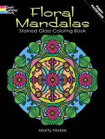 Book Cover for Floral Mandalas Stained Glass Coloring Book by Marty Noble