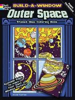 Book Cover for Build a Window Stained Glass Coloring Book, Outer Space by Arkady Roytman