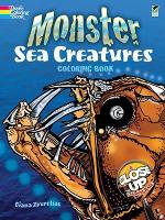 Book Cover for Monster Sea Creatures Coloring Book by Diana Zourelias