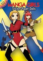Book Cover for Manga Girls Sticker Paper Dolls by Ted Rechlin