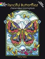 Book Cover for Fanciful Butterflies Stained Glass Coloring Book by Noble Noble