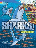 Book Cover for Sharks! Coloring Book by Toufexis Toufexis