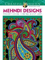 Book Cover for Creative Haven Mehndi Designs Coloring Book by Marty Noble