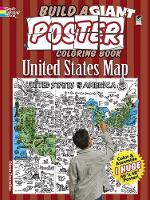 Book Cover for Build a Giant Poster Coloring Book--United States Map by Diana Zourelias