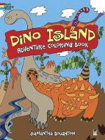 Book Cover for Dino Island Adventure Coloring Book by Samantha Boughton