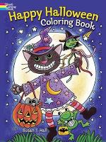 Book Cover for Happy Halloween Coloring Book by Susan Hall