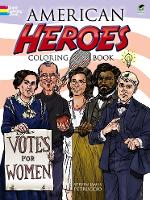 Book Cover for American Heroes Coloring Book by Steven James Petruccio