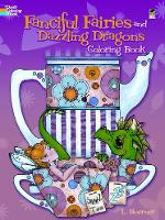 Book Cover for Fanciful Fairies and Dazzling Dragons Coloring Book by L. Hoerner