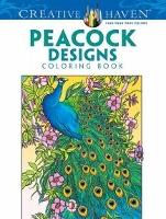 Book Cover for Creative Haven Peacock Designs Coloring Book by Marty Noble