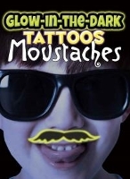 Book Cover for Glow-In-The-Dark Tattoos Moustaches by Dover Dover