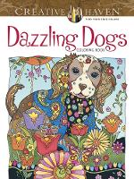 Book Cover for Creative Haven Dazzling Dogs Coloring Book by Marjorie Sarnat