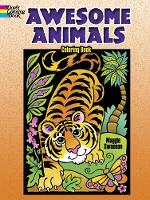 Book Cover for Awesome Animals Coloring Book by Maggie Swanson