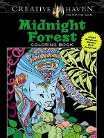 Book Cover for Creative Haven Midnight Forest Coloring Book by Lindsey Boylan