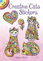 Book Cover for Creative Cats Stickers by Marjorie Sarnat