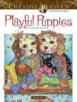 Book Cover for Creative Haven Playful Puppies Coloring Book (Working Title) by Marjorie Sarnat