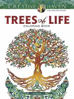 Book Cover for Creative Haven Trees of Life Coloring Book by Cari Buziak