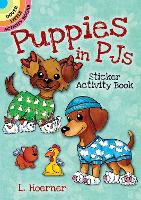 Book Cover for Puppies in Pjs Sticker Activity Book by Linda Hoerner