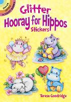 Book Cover for Glitter Hooray for Hippos Stickers by Teresa Goodridge