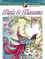 Book Cover for Creative Haven Birds and Blossoms Coloring Book by Marjorie Sarnat