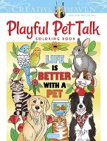 Book Cover for Creative Haven Playful Pet Talk Coloring Book by Jo Taylor